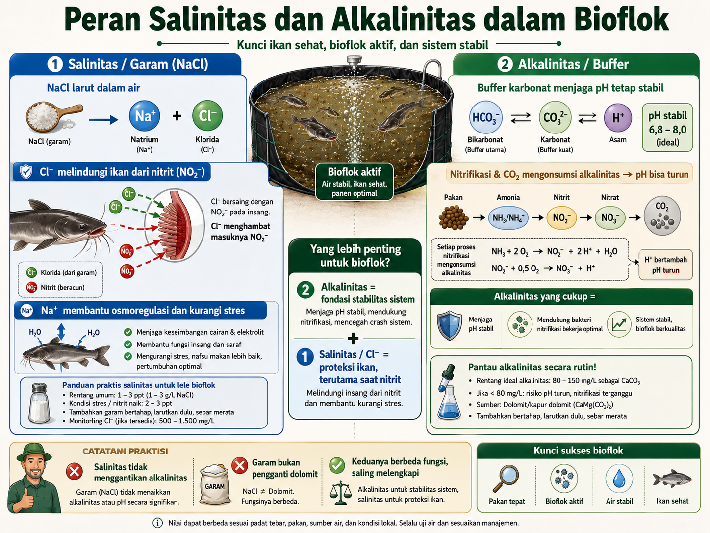 Bioflok 651 salinitas dan alkalinitas