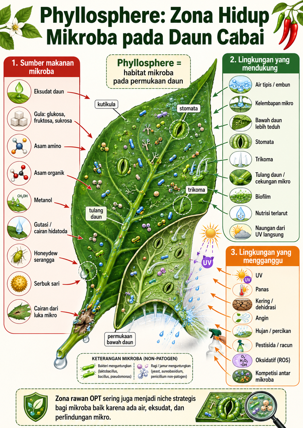 Phyllosphere ecosystem
