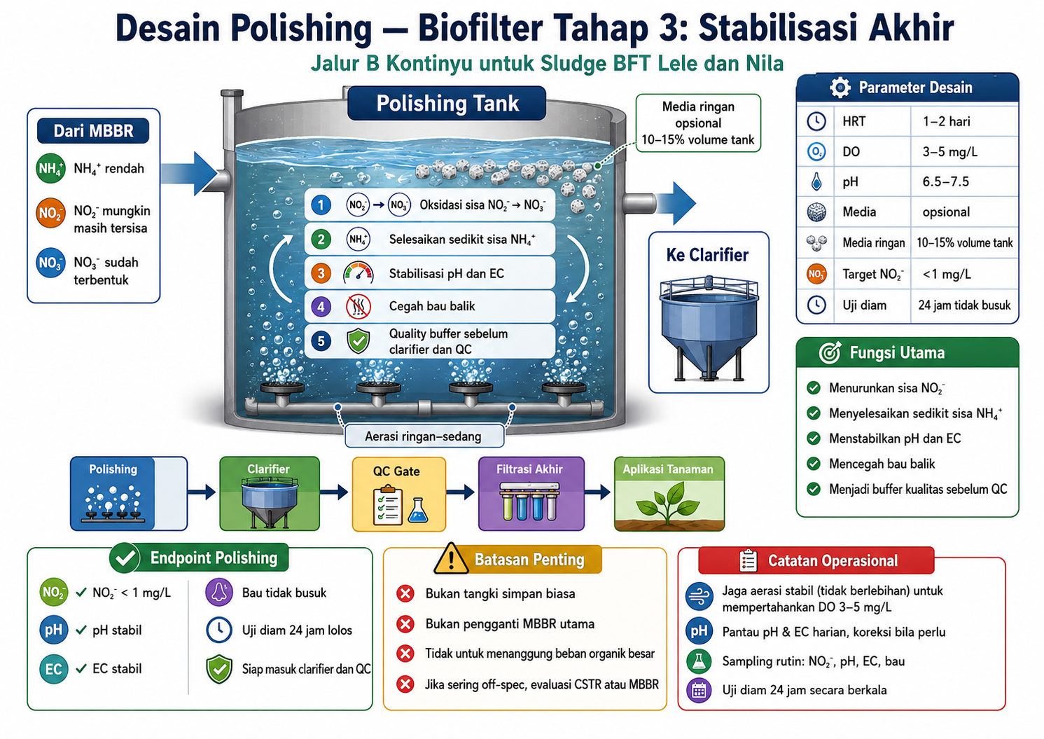 Polishing biofilter