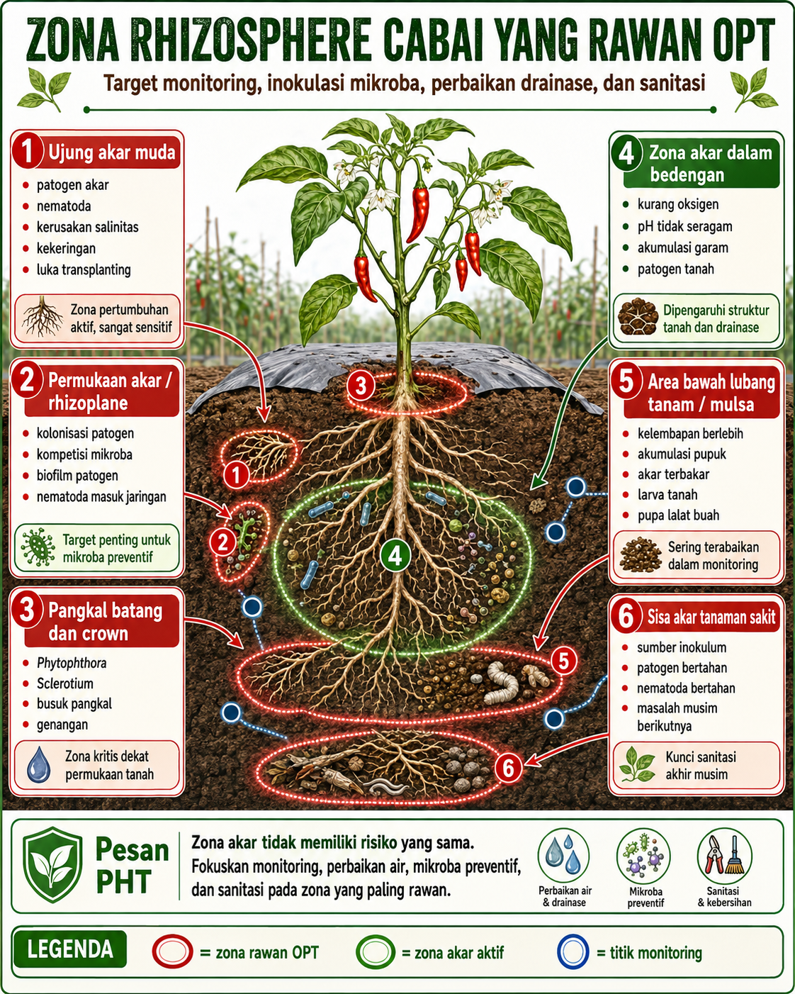 Rhizosphere rawan OPT