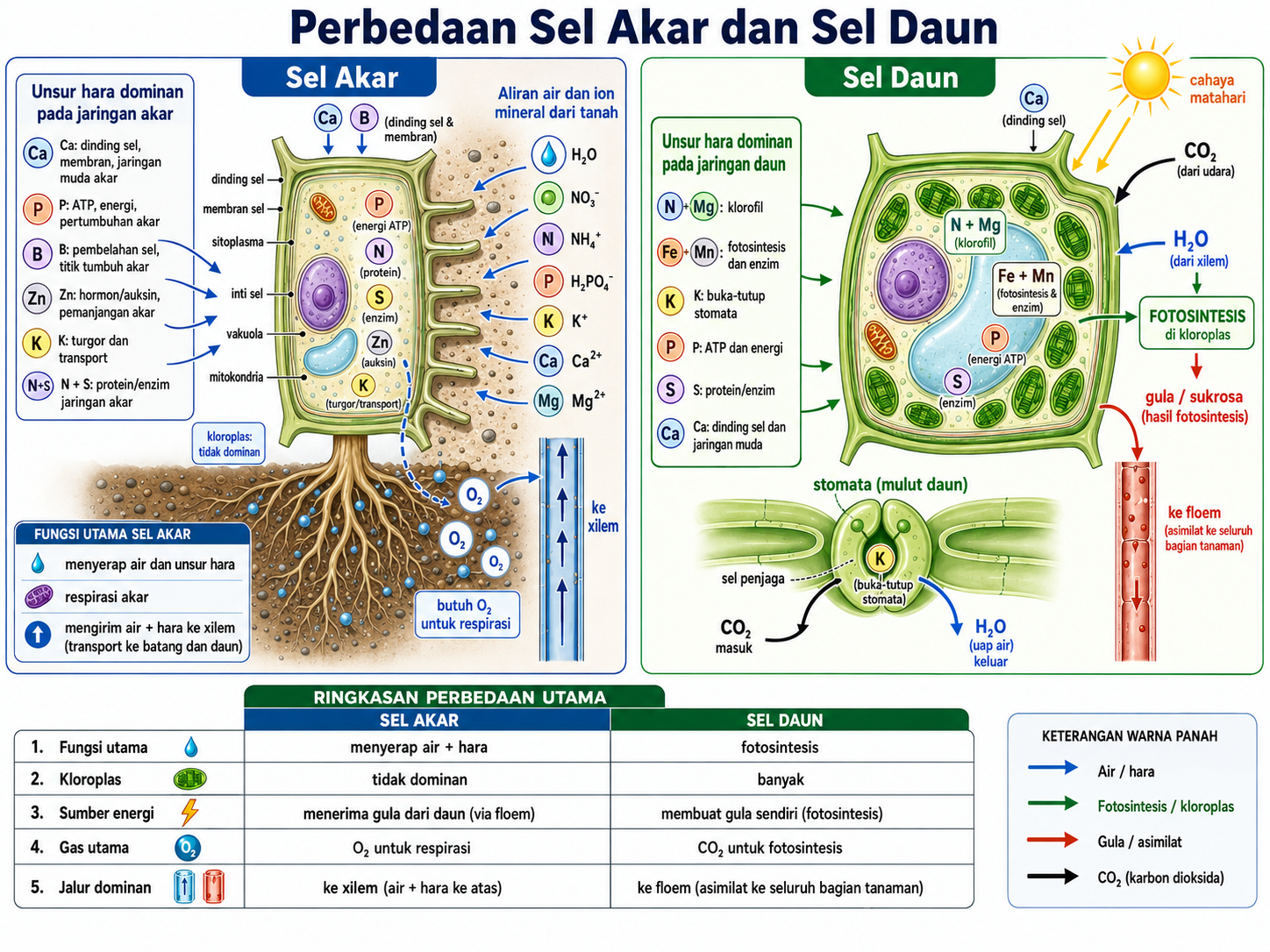 Sel akar dan daun cabai